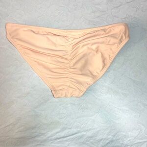 Scrunch Low Rise Bikini Bottoms Swim Suit Pastel Pink Hiphugger Y2K Style XS